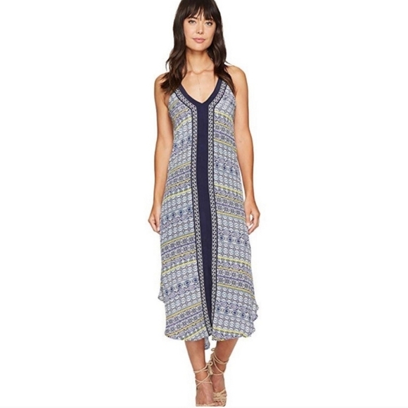 ASTR The Label Frida Summer Strappy Tassel Tie Cut Out Lined V-Neck Dress Size M - Picture 1 of 16